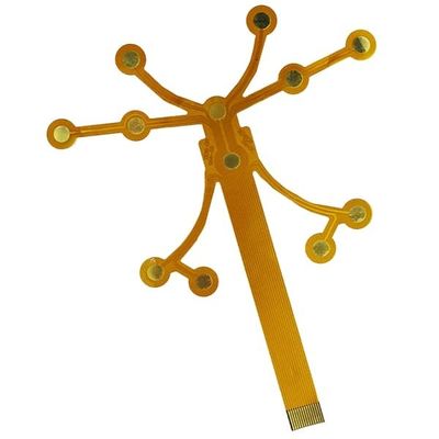 İyi fiyat Bükülebilir Esnek PCB Kurulu Elektronik 0.2mm Sarı Kapak Filmi çevrimiçi