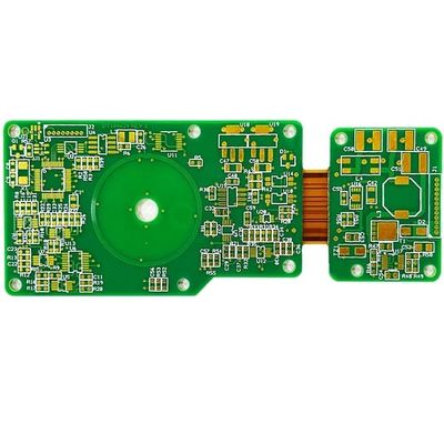 İyi fiyat 2 oz Sert Flex PCB 8 Katmanlı ENIG Yeşil Kapak Filmi Beyaz 1.5mm çevrimiçi
