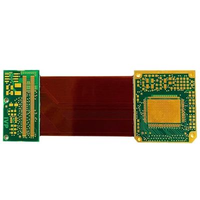 İyi fiyat ENIG Sert Flex Baskılı Devre Kartı 1.4mm Altı Katmanlı PCB Yeşil Kapak Filmi çevrimiçi