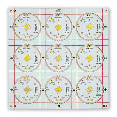 İyi fiyat Cu Bazlı Bakır PCB 1 Katmanlı Devre 2oz ENIG 199.00mm*199.00mm çevrimiçi