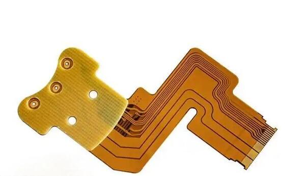 İyi fiyat Devre Çözümleri Sağlayan FR4 Sertleştirici Sarı Kaplamalı ve Beyaz Serigrafili Esnek PCB Kartı çevrimiçi