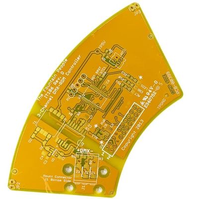 İyi fiyat 2 Katmanlı Sert Hızlı Dönüşlü PCB 1.6mm 1oz Sarı Lehim Maskesi Beyaz çevrimiçi