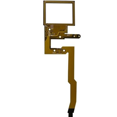 İyi fiyat Dayanıklı Esnek PCB Düzeneği 2 Katmanlı Sarı + Siyah Kaplama Filmi çevrimiçi