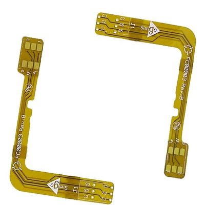 İyi fiyat 2oz Esnek PCB Kurulu ENIG Beyaz Serigrafi PCB 1 Katmanlı Flex PCB çevrimiçi
