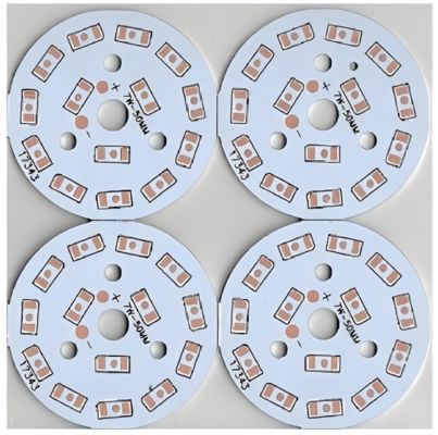 İyi fiyat Aluminium PCB Board For LED Lighting Solutions With 1OZ White Soldermask çevrimiçi